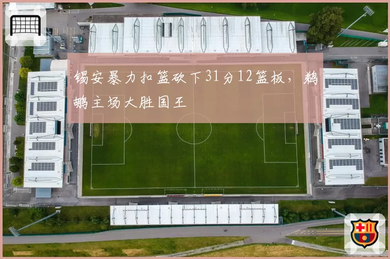 锡安暴力扣篮砍下31分12篮板,鹈鹕主场大胜国王